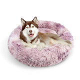Calming Faux Fur Round Pet Bed