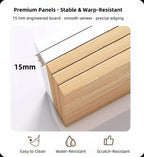 Compact Nightstand Wooden Legs Open Shelves Side Compartment White Wood Design