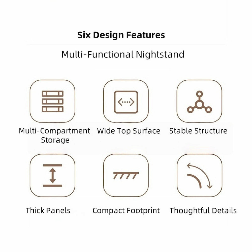 2x bedside table set wooden drawer natural white wood grain furniture