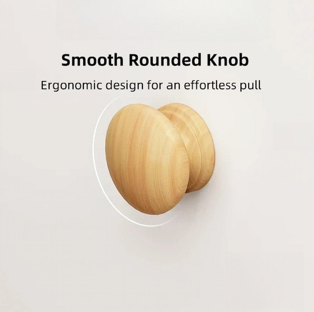 Two-Tone Nightstand Wooden Legs Compartment Storage Drawers White Wood Design