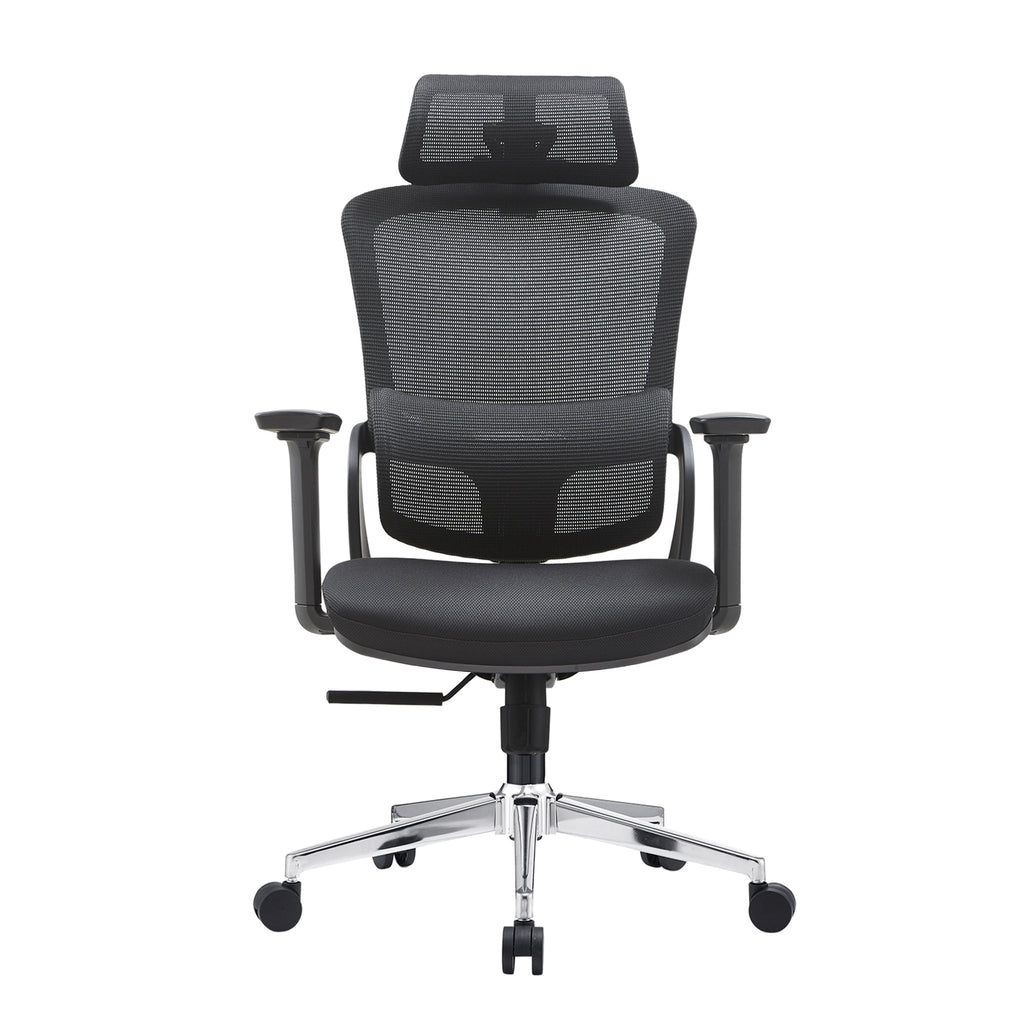 Elena High Back Ergonomic Office Chair - Black