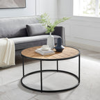 Chevron Coffee Table - Modern Elegance