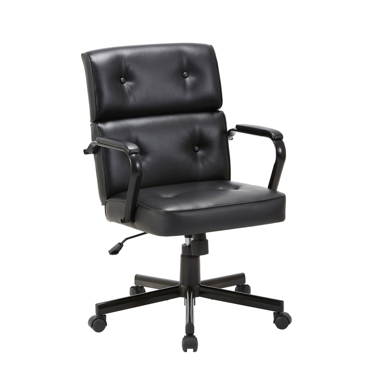 Beverly Ergonomic Home Office Chair - Black PU