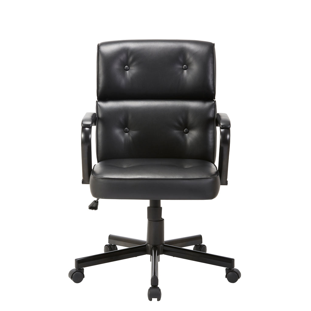 Beverly Ergonomic Home Office Chair - Black PU