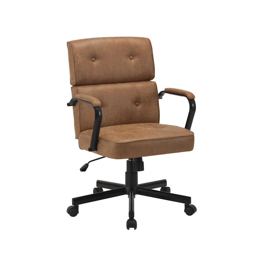 Beverly Brown Fabric Home Office Chair