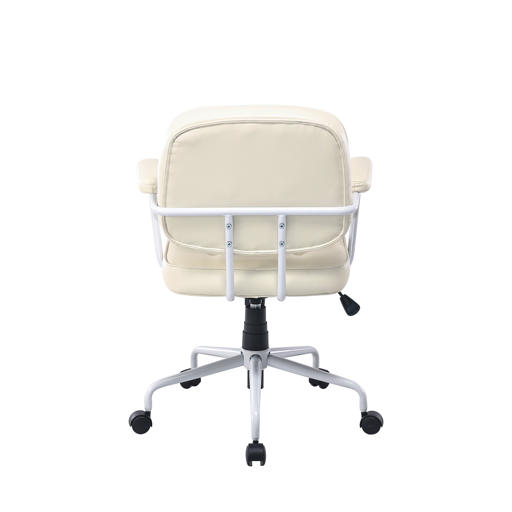 Louise Beige Faux Leather Office Chair