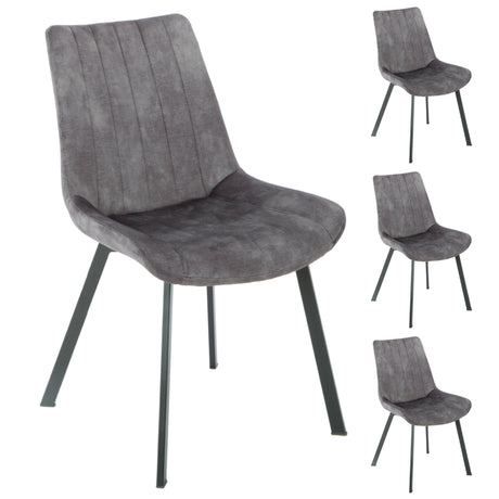 Elegant Fabric Dining Chairs Set of 4