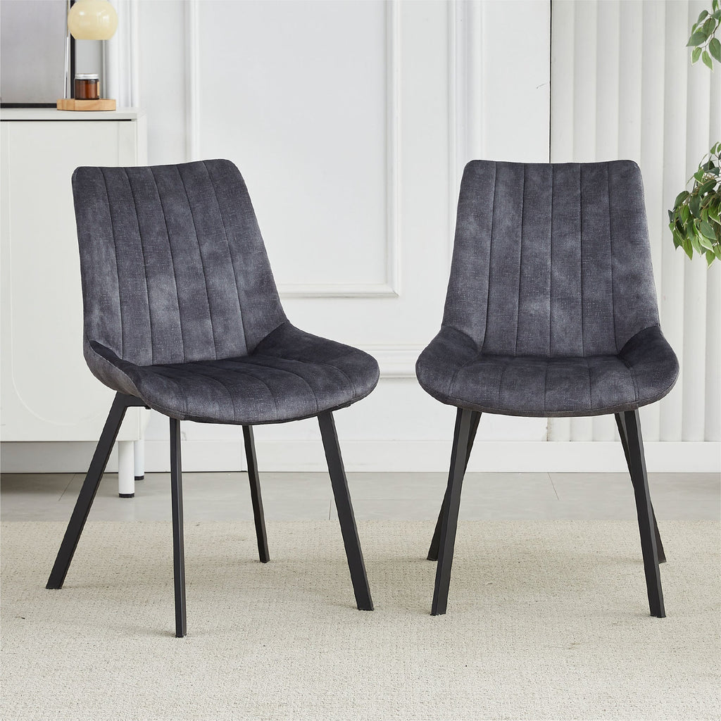 Elegant Fabric Dining Chairs Set of 4