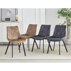 Elegant Fabric Dining Chairs Set of 4