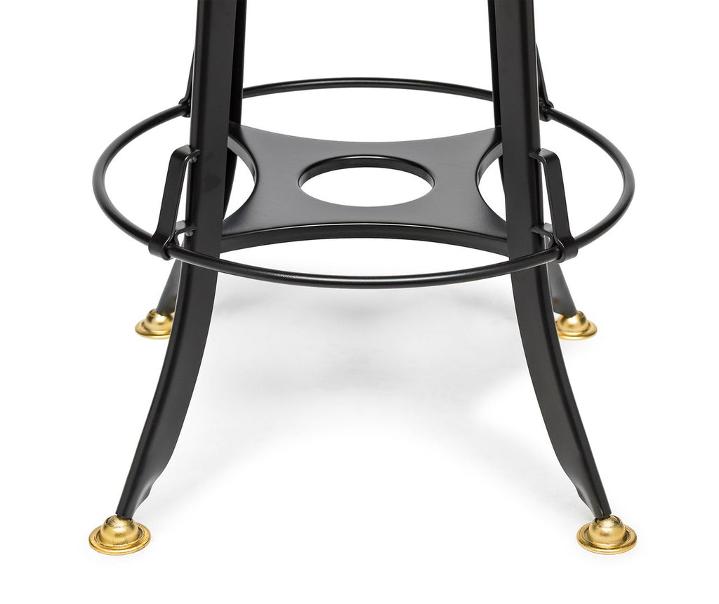 Industrial Height Adjustable Swivel Bar Stool