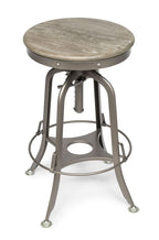 Industrial Height Adjustable Swivel Bar Stool