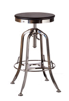 Industrial Height Adjustable Swivel Bar Stool