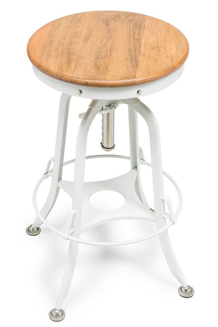 Hamptons Style Adjustable Bar Stool