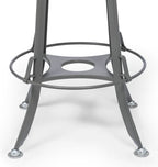 Industrial Swivel Bar Stool with Backrest