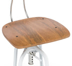 Hamptons Style Adjustable Swivel Bar Stool