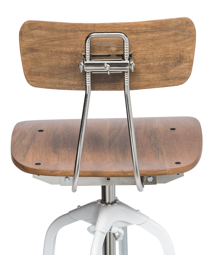 Hamptons Style Adjustable Swivel Bar Stool