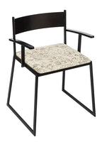 Elegant Black Metal Dining Chairs - Set of 2