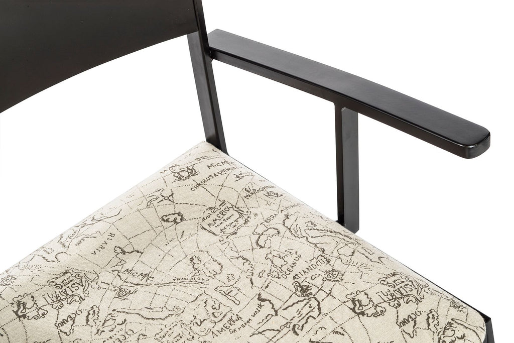 Elegant Black Metal Dining Chairs - Set of 2