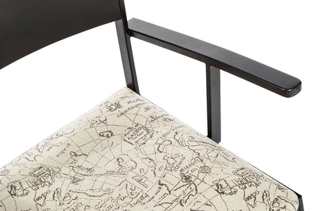 Elegant Black Metal Dining Chairs - Set of 2