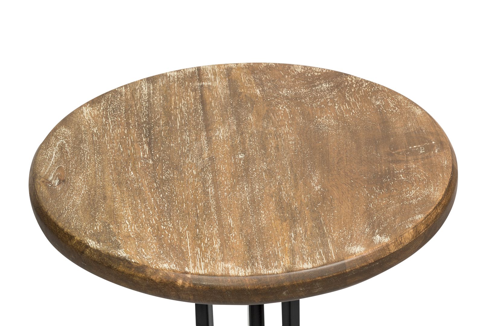 Industrial Black Rustic Swivel Bar Stool