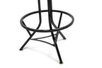 Industrial Black Rustic Swivel Bar Stool