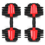 CORTEX Revolock V2 48kg Adjustable Dumbbell + Barbell + Kettlebell All-in-One Set with Stand (24kg Pair)