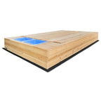 Mighty Rectangular Sandpit with Wooden Cover