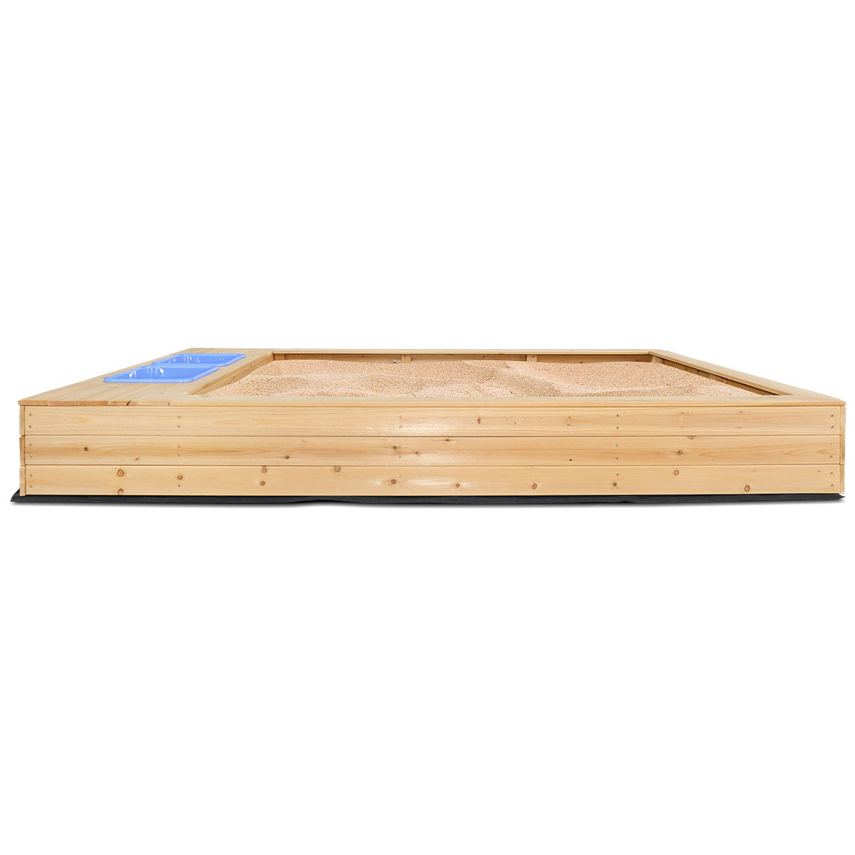Mighty Rectangular Sandpit with Wooden Cover