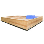 Mighty Rectangular Sandpit with Wooden Cover