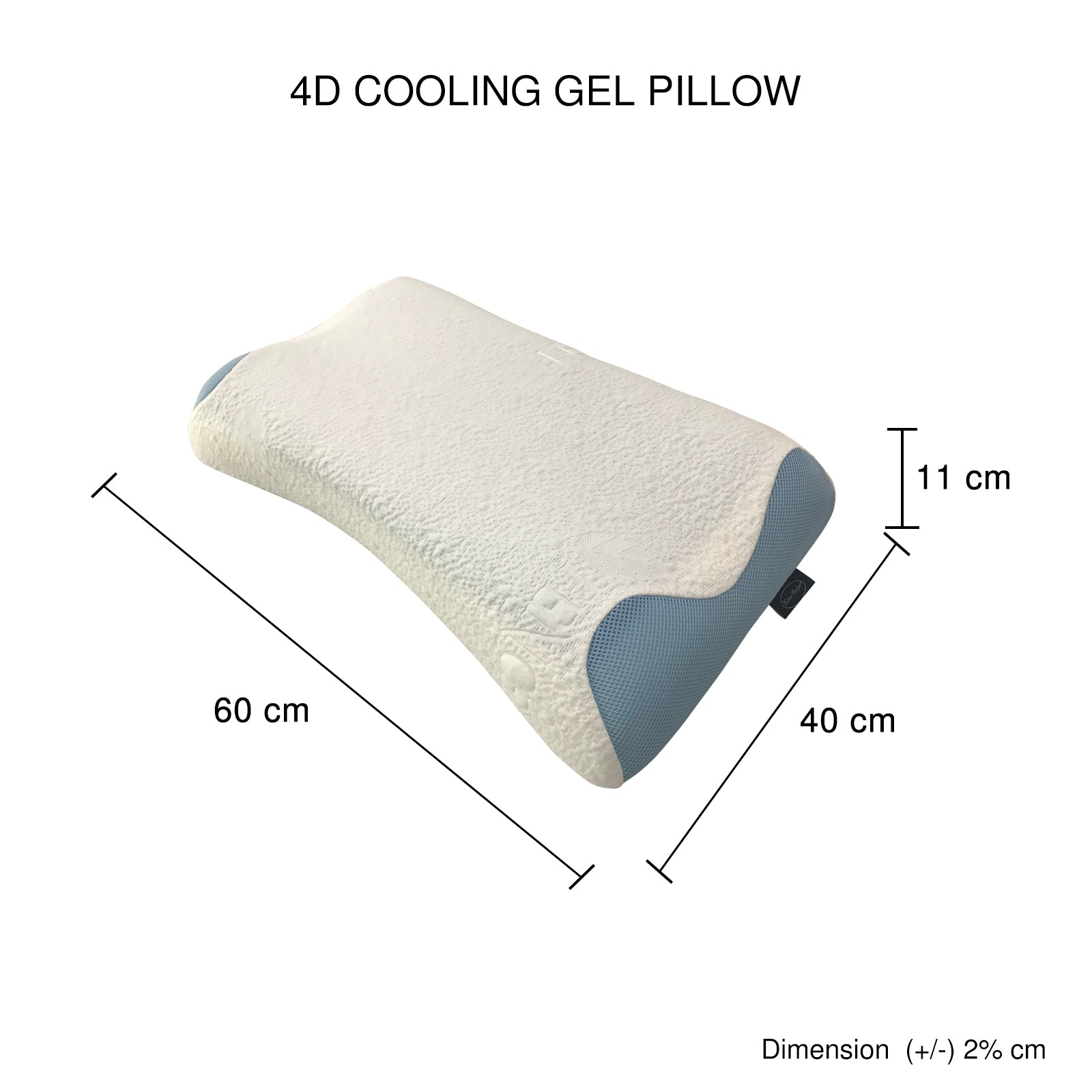 4X 4D Cooling Gel Memory Foam Pillows