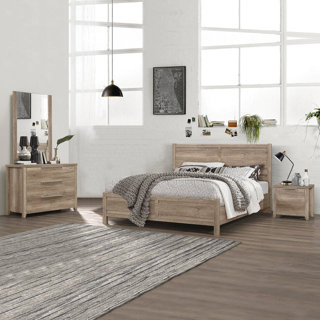 Elegant Oak 4-Piece Bedroom Suite Set