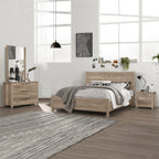Elegant 4-Piece Queen Bedroom Suite in Oak