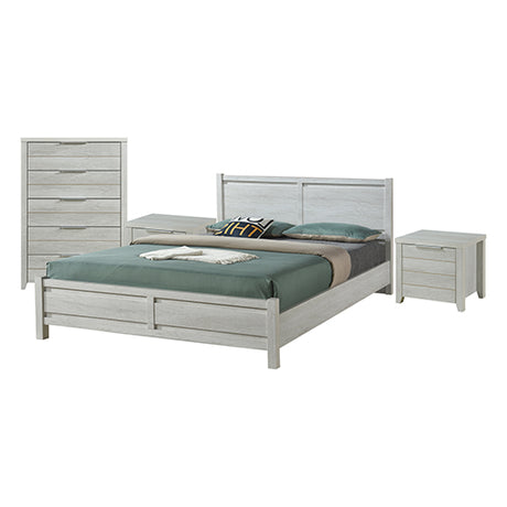 Elegant 4-Piece White Ash Bedroom Suite