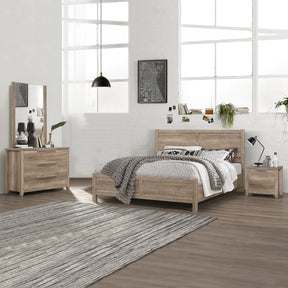 5-Piece Oak Bedroom Suite by Allure Home Collections