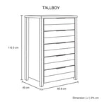 5-Piece Oak Bedroom Suite by Allure Home Collections