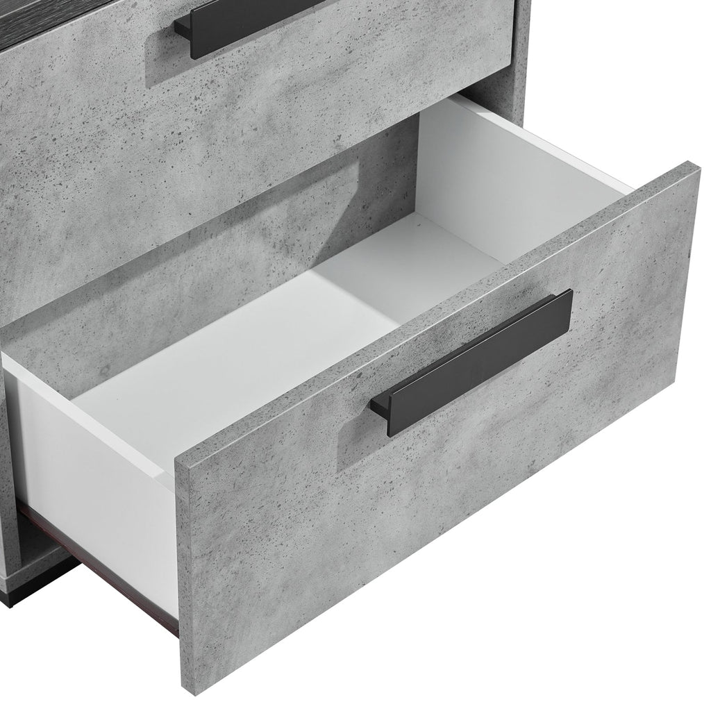 Queen 4-Piece Modern Bedroom Suite in Black