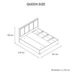 Queen 4-Piece Modern Bedroom Suite in Black