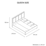 Queen 4-Piece Modern Bedroom Suite in Black