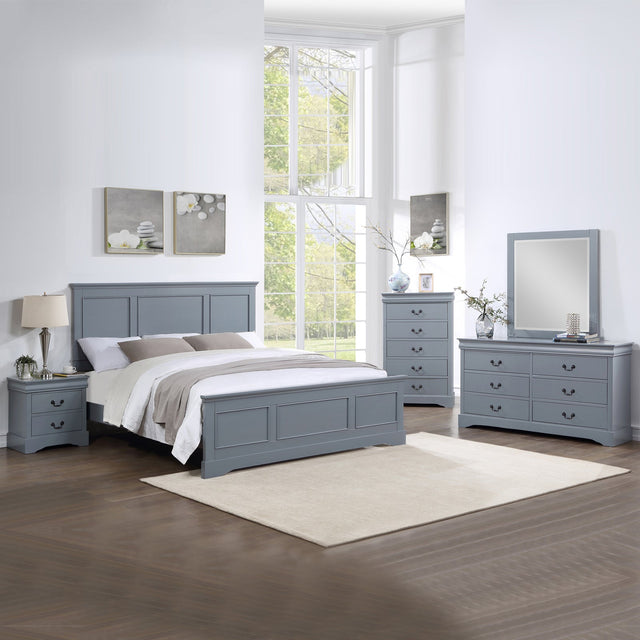 Spencer 5-Piece Grey Bedroom Suite