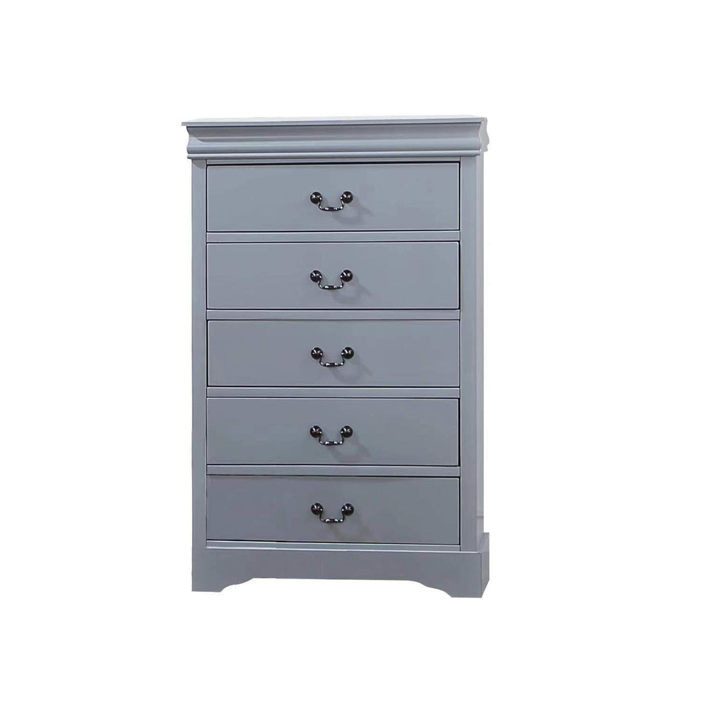 Spencer 5-Piece Grey Bedroom Suite