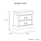 Spencer 5-Piece Grey Bedroom Suite