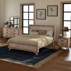 Elegant Acacia Wood King Size Bedroom Suite