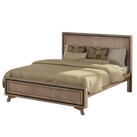 Elegant Acacia Wood King Size Bedroom Suite