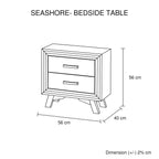 Seashore Queen Size Bedroom Suite in Silver