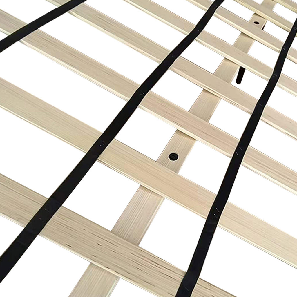 Anna Queen Size Velvet Bedframe - Deep Grey