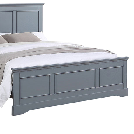 Spencer Grey Solid Wood Queen Bed Frame