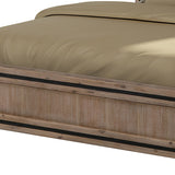 Elegant Acacia Wood Queen Bed Frame