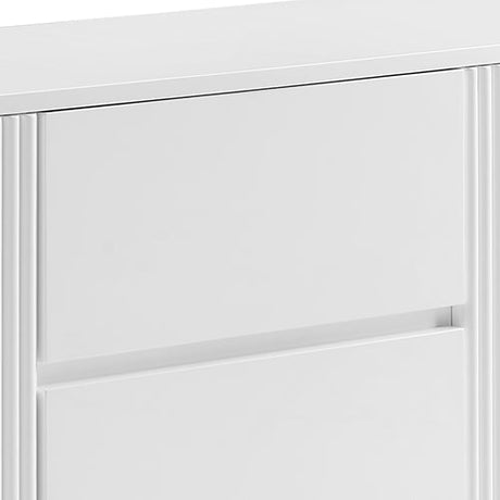 Brianna Modern White Buffet Cabinet