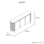 Elegant Dark Blue Storage Cabinet with Ceramic Top