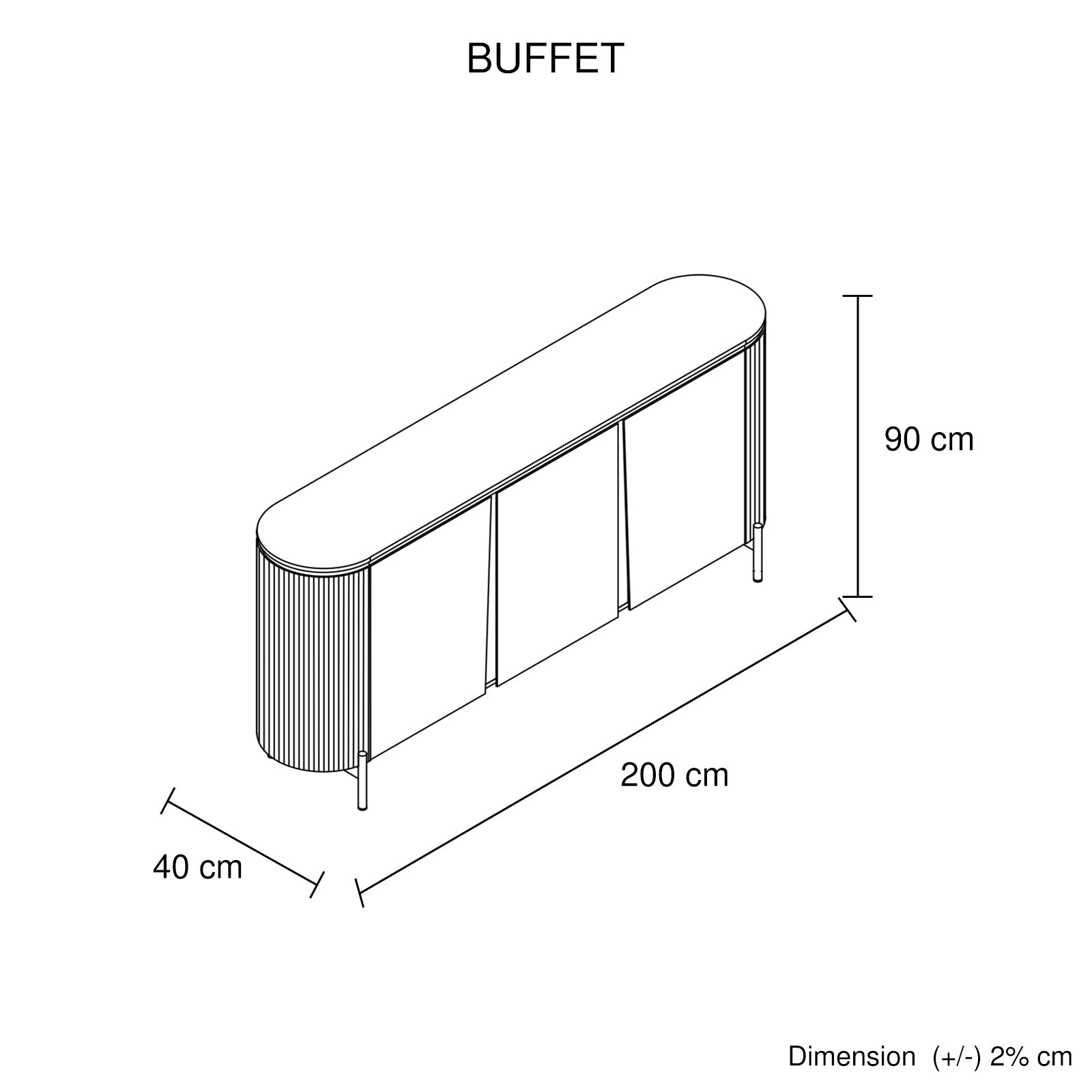Elegant Dark Blue Storage Cabinet with Ceramic Top